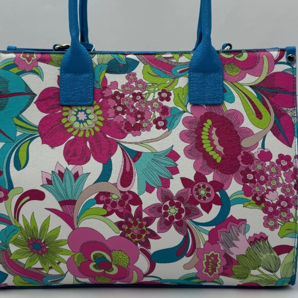 Trina Turk Summer Floral Tote with Shoulder Strap NWT - Picture 2 of 2